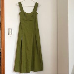 Vince Olive Green Sleeveless Maxi Dress